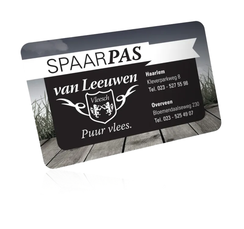 De Van Leeuwen spaarpas